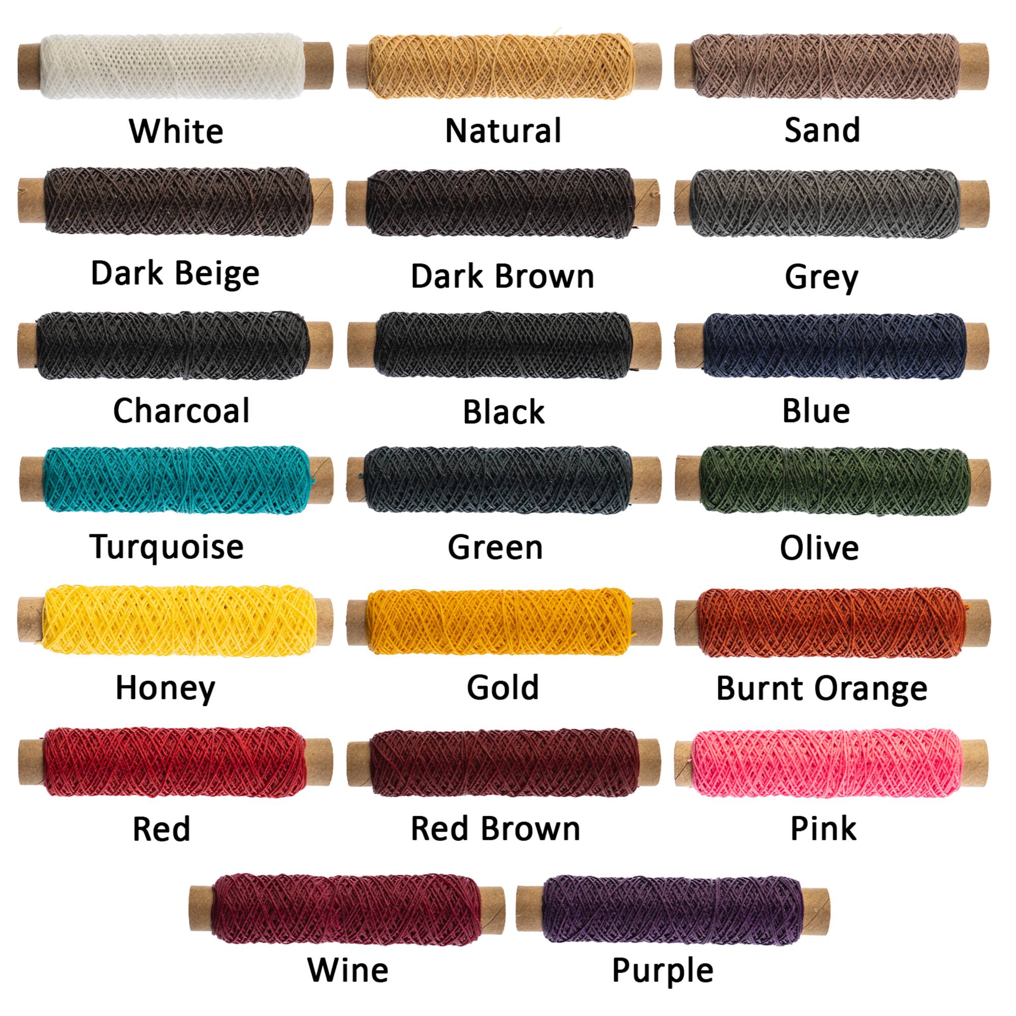 Gudebrod 0.018" 3 Ply Waxed Thread Bobbin